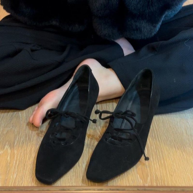 Damen elegante Schnürpumps mit modischem Riemchen-Design R&B