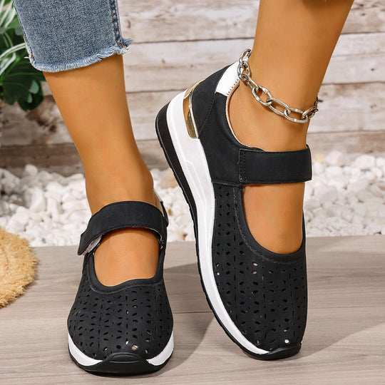 Damen Sportliche Ballerinas mit einzigartigem Lochmuster R&B