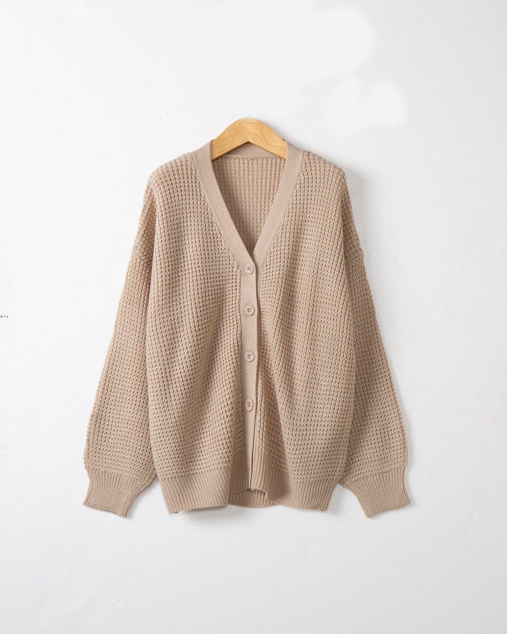 Damen Strickjacke mit strukturiertem Muster und praktischen Knopfdetails R&B