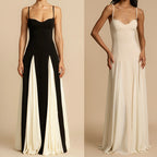 Damen Elegantes Abendkleid mit asymmetrischem Saum und feinen Rüschen R&B