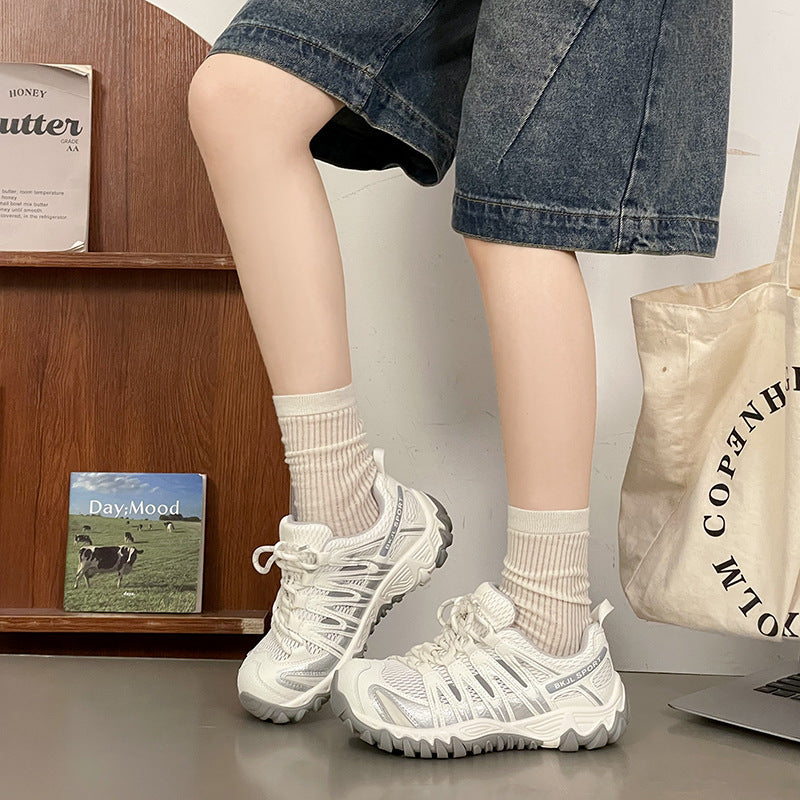 Damen Sneakers mit ergonomischem Design und atmungsaktiver Mesh-Oberfläche R&B