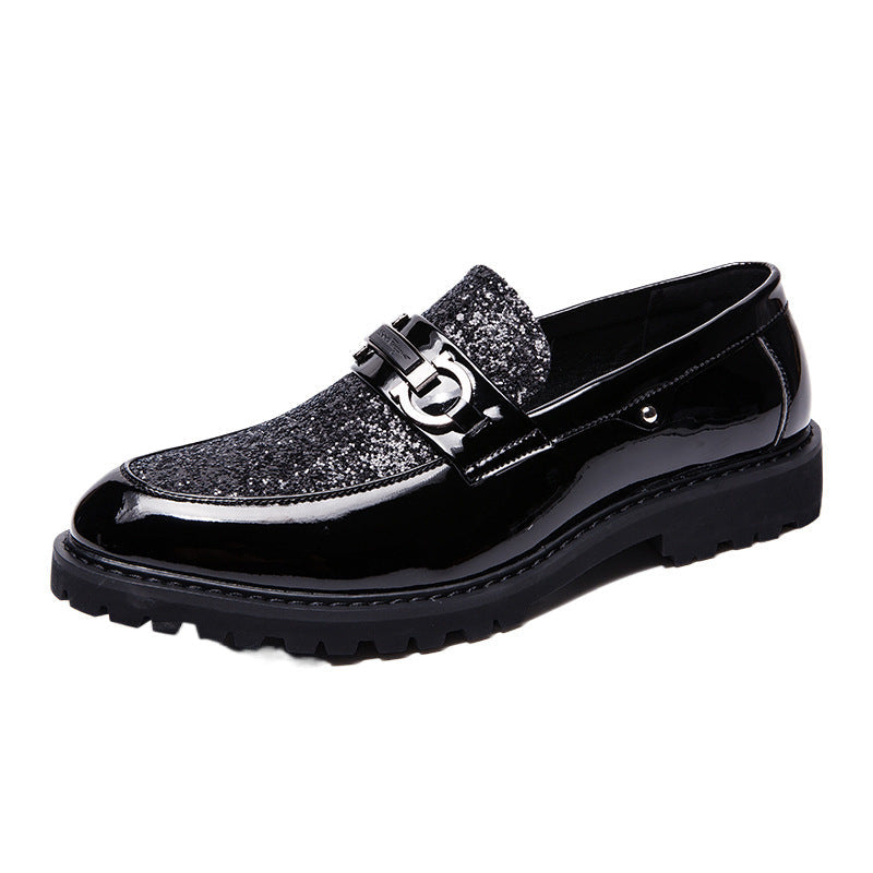 Damen Elegante Mokassins mit glitzerndem Obermaterial R&B