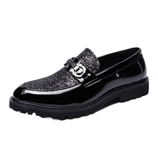 Damen Elegante Mokassins mit glitzerndem Obermaterial R&B