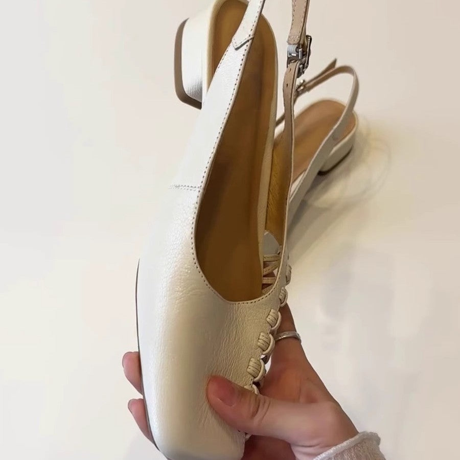 Damen Slingback-Pumps mit dekorativen Strassapplikationen und modernem Schnitt