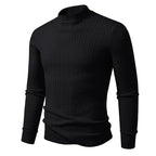 Herren Rollkragenpullover aus strukturiertem Strickmaterial R&B