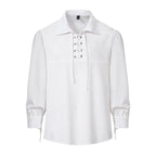 Damen Bluse mit modernem Schnürdesign und lässigen Puffärmeln
