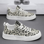 Damen Modische Sneakers mit floralem Design und bequemer Sohle