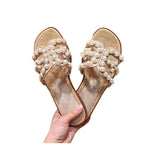 Damen Komfortable Sandalen mit dekorativen Perlendetails R&B