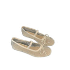 Damen stilvolle und bequeme Ballerinas mit Schmuckdetails R&B