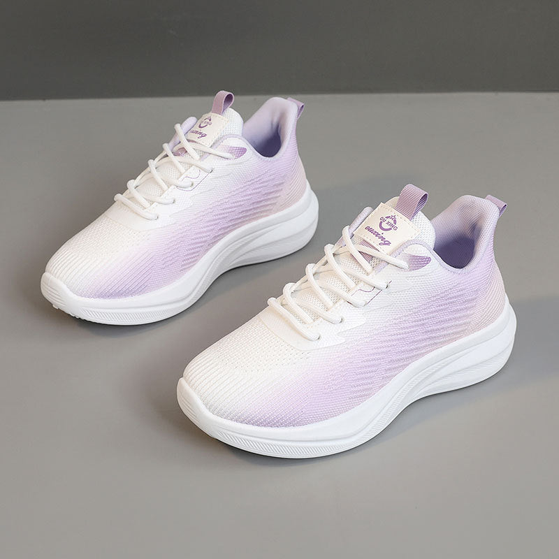 Damen sportliche Leichtgewicht Sneakers mit atmungsaktiver Obermaterialstruktur R&B