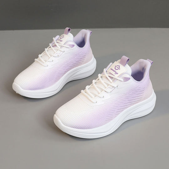 Damen sportliche Leichtgewicht Sneakers mit atmungsaktiver Obermaterialstruktur R&B