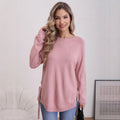 Damen modischer Pullover mit seitlichen BindR&Bändern R&B