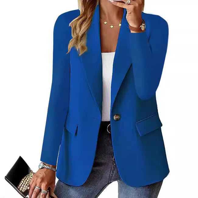 Damen Eleganter Blazer mit strukturiertem Design und praktischen Taschen R&B