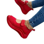 Damen Sneakers mit verstellbarem Klettverschluss und atmungsaktiver Mesh-Oberfläche R&B