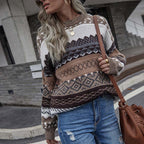 R&B | Geometrischer Strickpullover Mit Stilvollem Muster