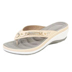 Damen Wedge-Sandalen mit modischem Riemendesign und ergonomischem Fußbett R&B