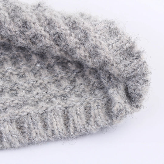 Damen Strickjacke mit doppelter Knopfleiste und hoher Kragen R&B