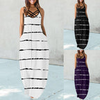 Damen Maxikleid mit trendigem Rückenausschnitt R&B
