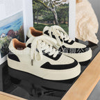 Damen Bequeme Leder Sneaker