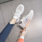 Damen Leichte Freizeit-Sneaker mit atmungsaktiver Mesh-Oberfläche und flexibler Laufsohle R&B
