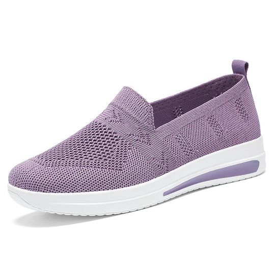 Damen Atmungsaktive Slip-On Sneakers mit flexiblem Obermaterial und komfortablem Fußbett R&B