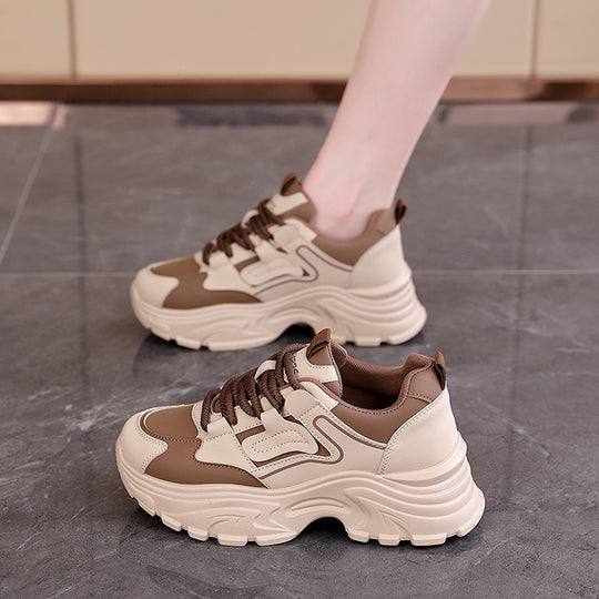 Damen Chunky Sneakers mit luftdurchlässigem Obermaterial und dämpfendem Sohlenprofil R&B