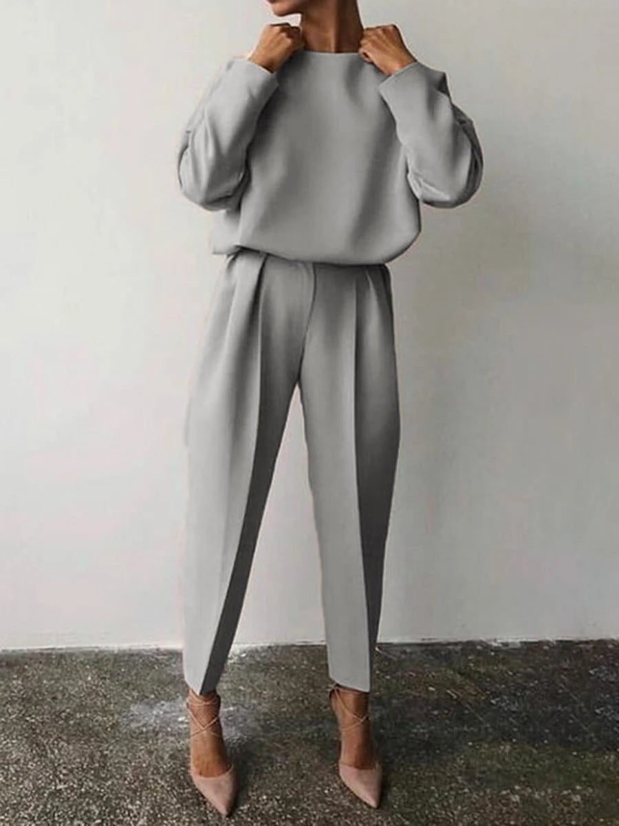 Damen Lässiges Zweiteiliges Set mit weitem Schnitt und stylischen Details R&B