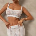Damen Stricktop und Rock Set R&B