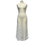 Damen Spitzen-Maxikleid mit schmalen Trägern und eleganter Silhouette R&B