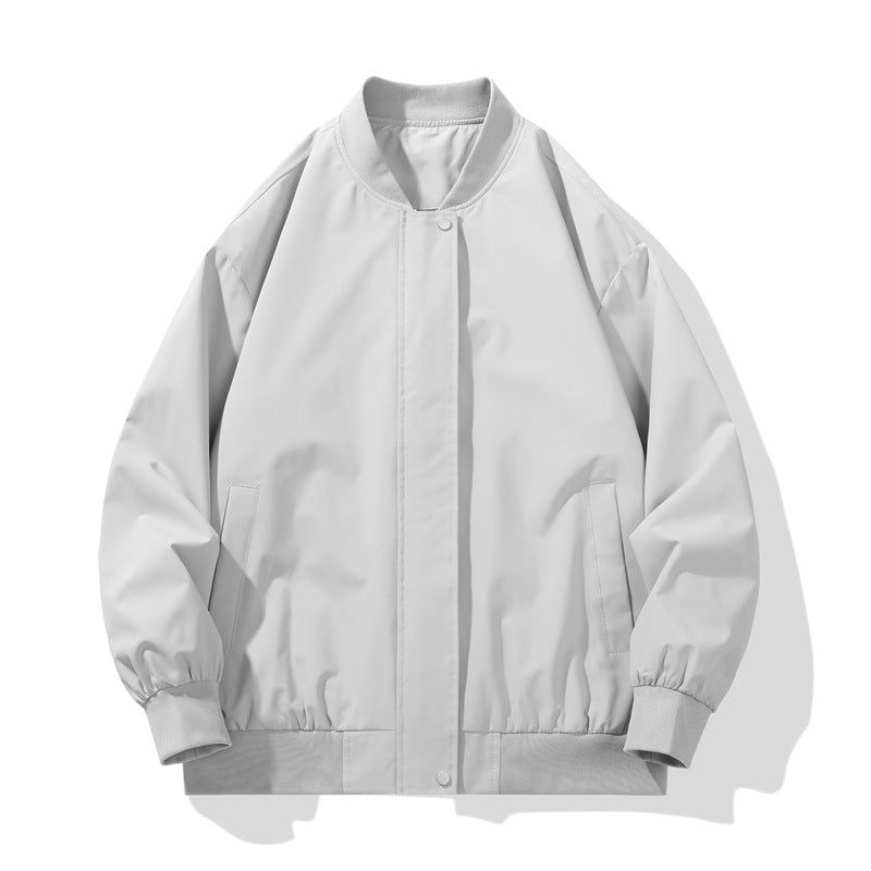 Herren sportliche Übergangsjacke mit hohem Kragen und praktischen Seitentaschen R&B