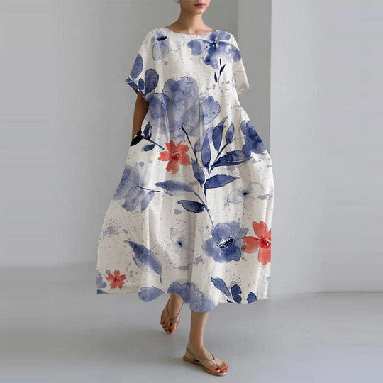 Buntes Blumenkleid
