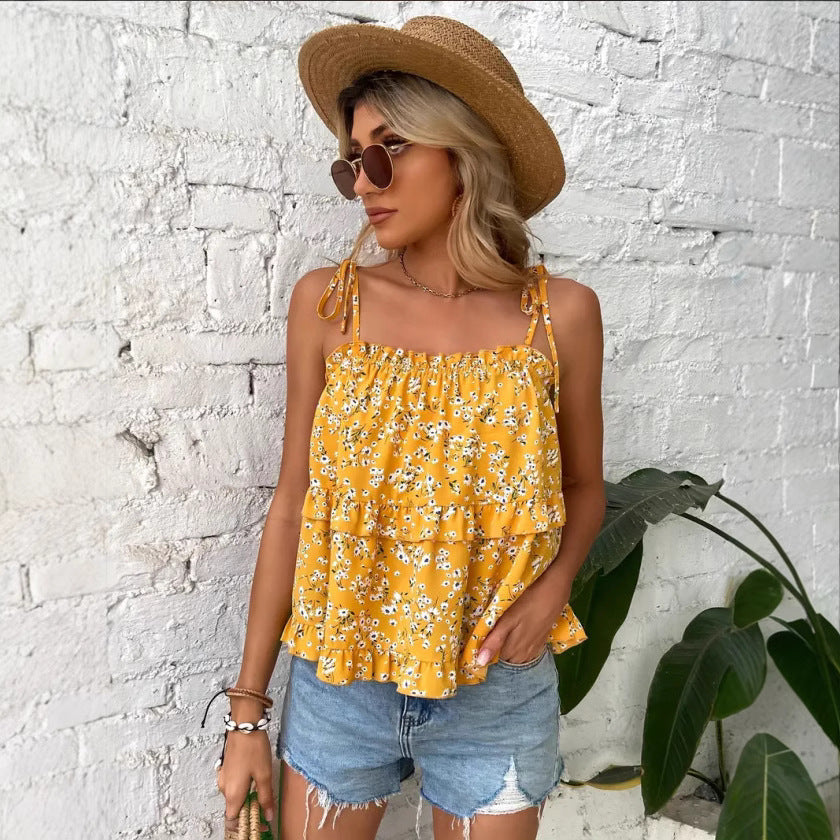 Damen lässige Bluse mit Rüschen R&B