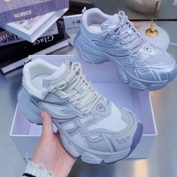Damen Sportliche Freizeitschuhe mit atmungsaktiver Netzstruktur und gepolsterter Sohle R&B