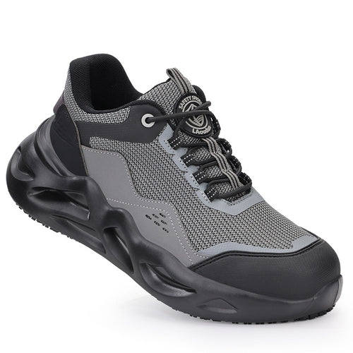 Herren sportliche Sicherheits-Sneaker mit stoßdämpfender Sohle und rutschfestem Profil R&B