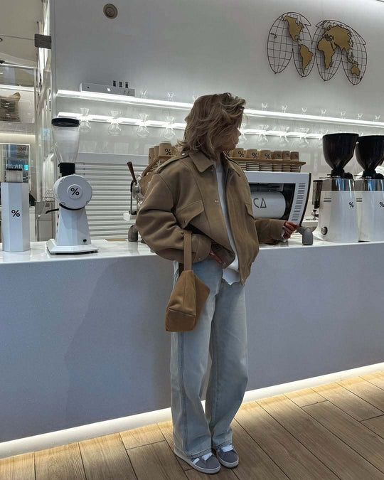 Damen lässige Oversize-Jacke R&B