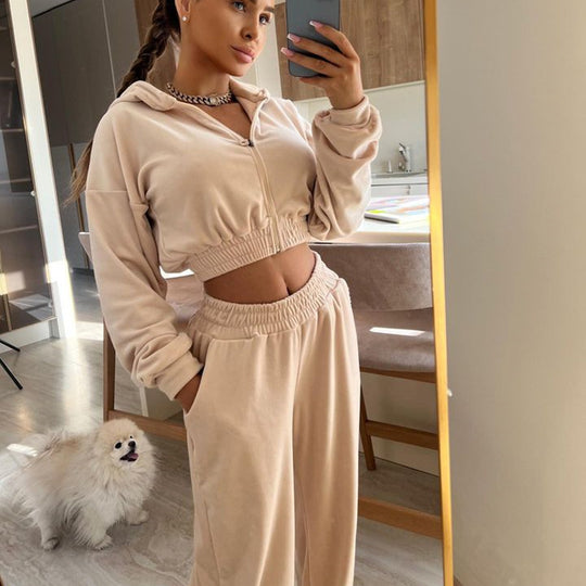 Damen Sportliches Zweiteiliges Set R&B