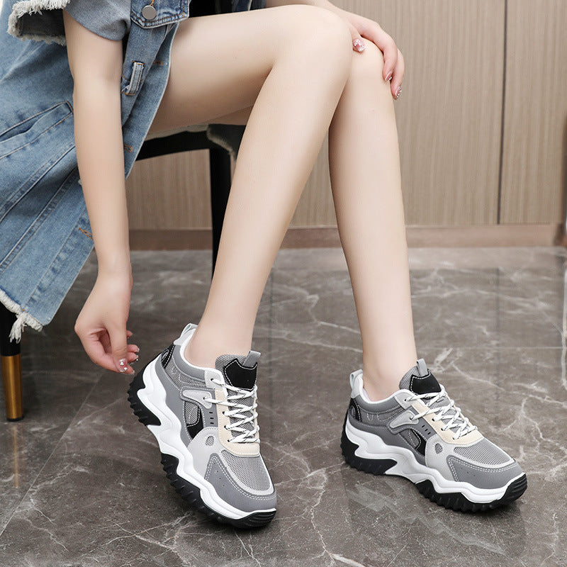 Damen Sportliche Sneakers mit atmungsaktiver Netzstruktur und griffiger Sohle R&B