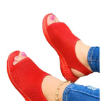 Damen Atmungsaktive Sandalen mit rutschfester Sohle und offenem Zehenbereich R&B