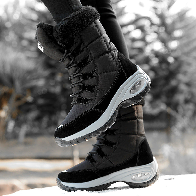 Damen winterliche Schneestiefel mit isolierendem Futter und rutschfester Sohle R&B