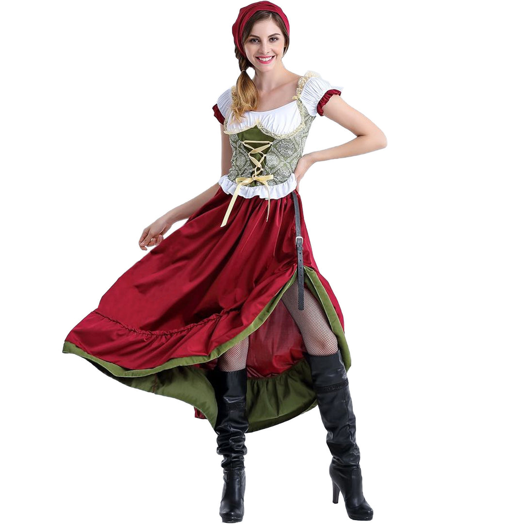 Damen Trachtenkostüm mit eleganten Rüschen und romantischem Mieder R&B