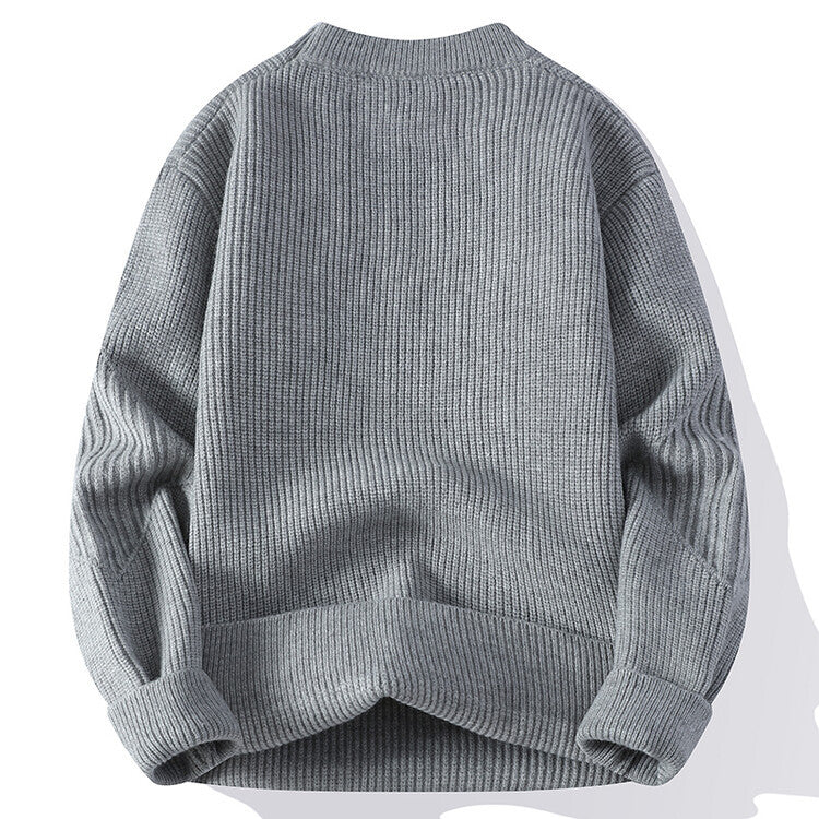 Damen moderner Strickpullover mit geometrischem Muster R&B