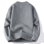 Damen moderner Strickpullover mit geometrischem Muster R&B