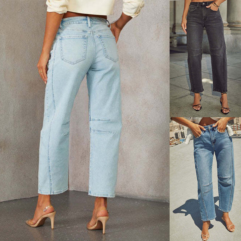 Damen Hochbundige Jeans R&B