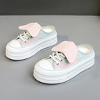 Damen modische Plateau Sneaker mit abnehmbaren Riemen R&B