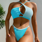 Damen Cut-Out Bikini mit raffiniertem Wickeldetail R&B