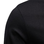 Herren nan tailliertes Langarmshirt im Henley-Stil mit kurzem V-Ausschnitt, Zierknöpfen und Brustleistentasche R&B