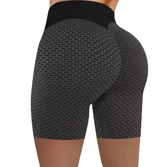 Damen sportliche Kompressionsshorts mit hohem Bund und atmungsaktivem Material R&B