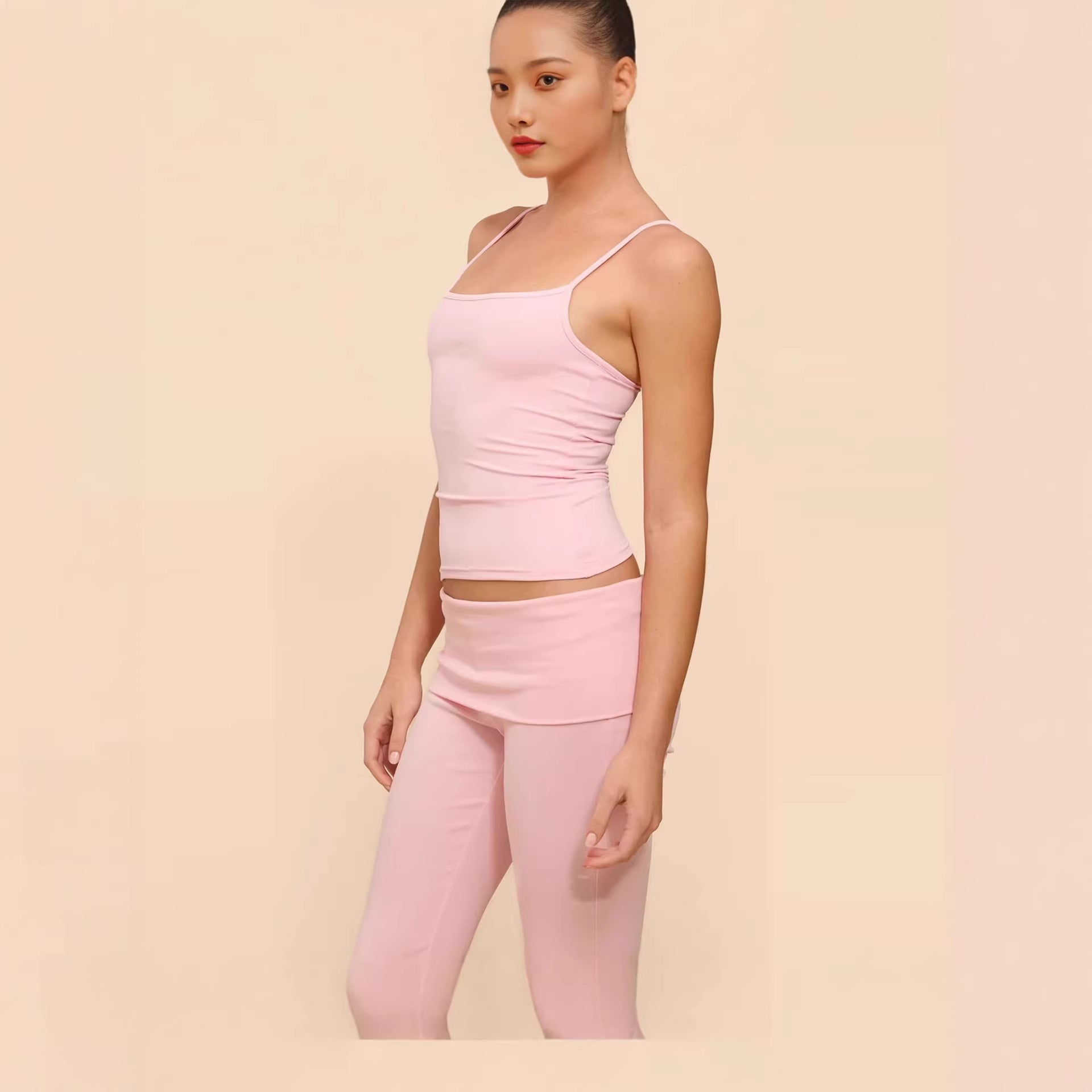 Damen Sportliches Tanktop mit Spaghettiträgern R&B