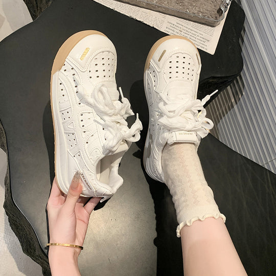 Damen Bequeme Freizeitsneaker mit atmungsaktiver Oberflächenstruktur und flexibler Sohle R&B