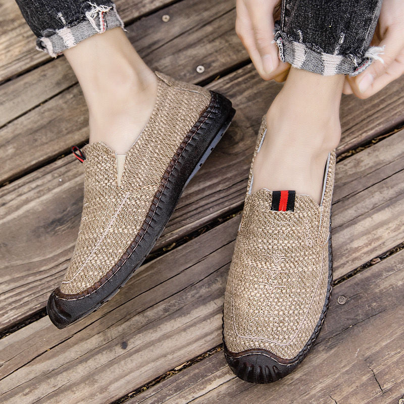Damen Bequeme Slip-On Schuhe aus hochwertigem Naturmaterial R&B